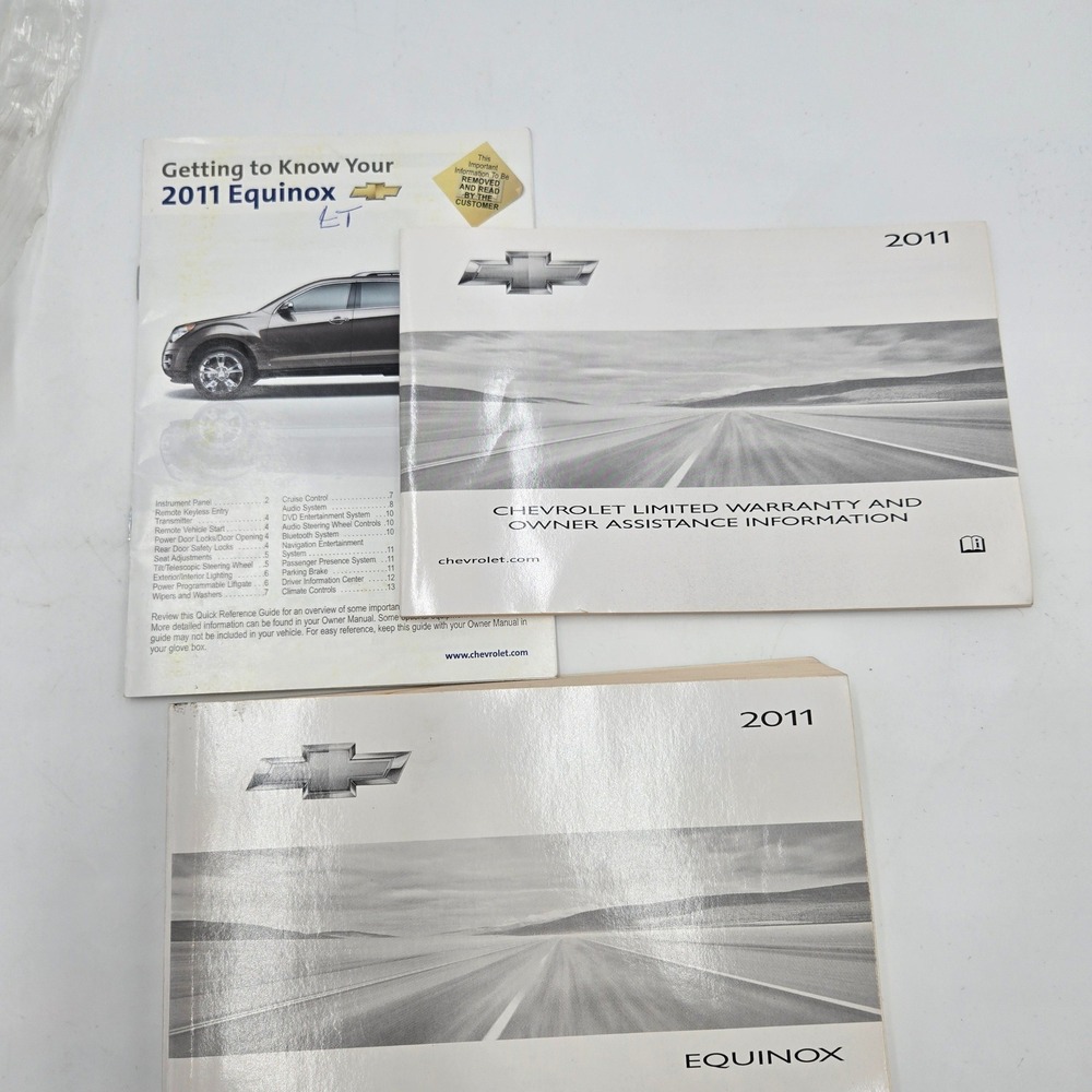 OEM 2011 Chevrolet Equinox Owner's Manual Set Guide Book Packet